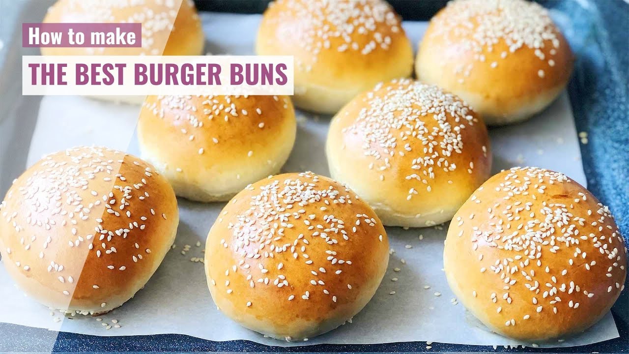 THE BEST BURGER BUNS | How To Make Homemade Burger Buns - YouTube