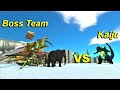 Boss team vs kaiju Animal Revolt Battle Simulator