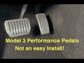 Tesla Model 3 Performance Pedals Install