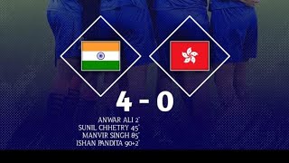 India  vs  Hong kong   |  Match Highlight #highlights #football