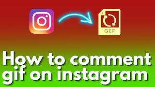 How to comment gif on Instagram || Instagram New Update