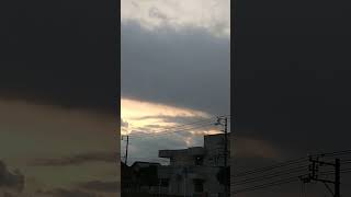 ウェザーリポート動画1129「夕日早退後の隙間夕焼け」@鳥取市　16時28分頃