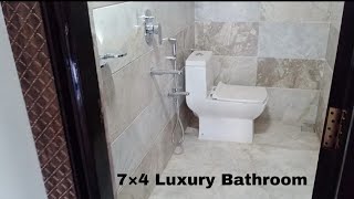 4×7 Feet Luxury Bathroom || Big Bathroom || New Design Bathroom || Jaquar Faucets || Plumbing Work