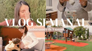 VLOG SEMANAL embarazada de 9 meses | MAMÁ EN CASA: novedades embarazo, recetas, menú semanal y más