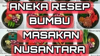 Suka makanan Nusantara? Kamu wajib tonton video ini! Aneka Resep BuMbu Masakan Nusantara