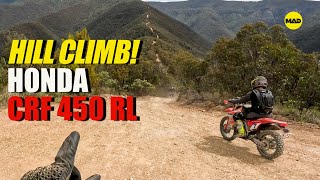 Long Hill climb aboard a Honda CRF 450 RL | Billy Goats Bluff Track | Raw Footage