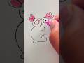 Easy rabbit drawing  #rabbit #drawing #ytshorts #bunny #rabbit #drawing #art #easydrawing #