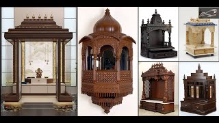 Latest Wooden Mandir Design For Home and Office | Wooden Temple Design 🛕 | Puja Area Ideas | I.A.S.