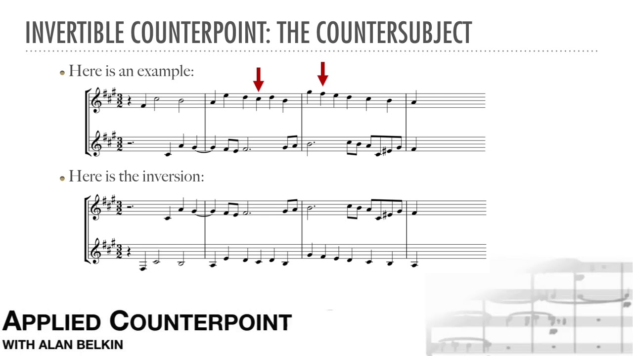 Counterpoint 17 Invertible Counterpoint Youtube