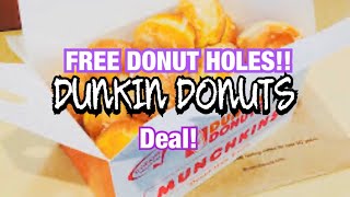 Free 25pc Donut Holes 🍩 Dunkin Donuts Promo !! Free Food | Doordash Deal !!