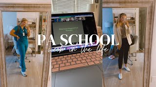 PA school week in the life didactic year | study schedule, workouts, taking care of a dog in school