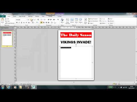 Setting up newspaper in publisher Setting up newspaper in publisher