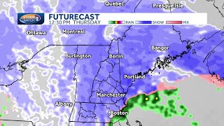 New Hampshire hourly weather: Track heavy, wet snow from nor'easter