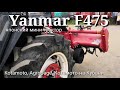 yanmar f475 японский мини трактор с кабиной и передним ковшом от компании kotamoto.