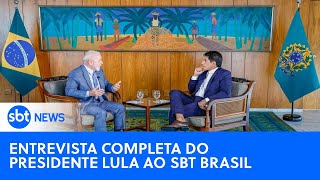 Veja a íntegra da entrevista com o presidente Lula no SBT Brasil