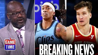 NBA Gametime reacts to Clippers traded Terance Mann \u0026 Bones Hyland to Hawks for Bogdan Bogdanovic