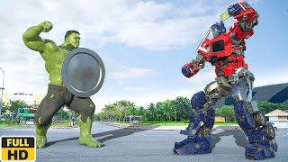 Hulk vs Optimus Prime War in Future World | 23nd Century Future Technology VFX