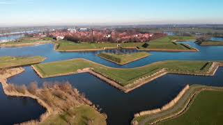 BEAUTIFUL HEUSDEN, the Netherlands. AERIAL DRONE 4K VIDEO