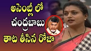 MLA RK Roja Aggressive Speech On Chandrababu Naidu || AP Assembly Sessions 2019 || Zup TV