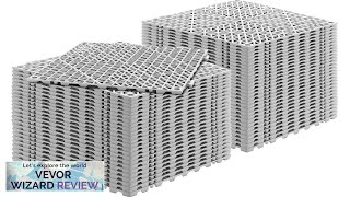 VEVOR Interlocking Tile 55PCS Grey Drainage Tiles 12\