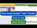 How to Use your Non-Automated Task Tracker in Excel (No Macros Needed)
