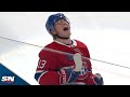 Juraj Slafkovsky Sets Up Cole Caufield For Canadiens' First Goal Of The Season