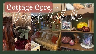 Cottage Core Fall Decorate With Me || Fall Decor Ideas || Whimsical Living Room Decorating Ideas