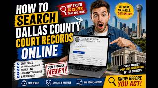 How to search Dallas County court records online