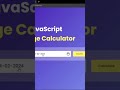 Design an Age Calculator using HTML, CSS, and JavaScript #htmltutorial #webdesign #webdevelopment