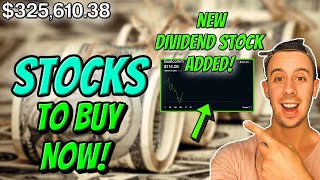 Adding THIS New Dividend Stock to my $330,000 Dividend Portfolio! Robinhood Investing