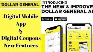 How to use Dollar General Mobile Digital App, Coupons & New Feature