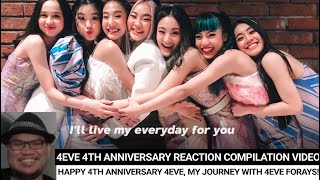 4EVE 4th Anniversary Reaction Compilation Video! | G-Yeon Reacts