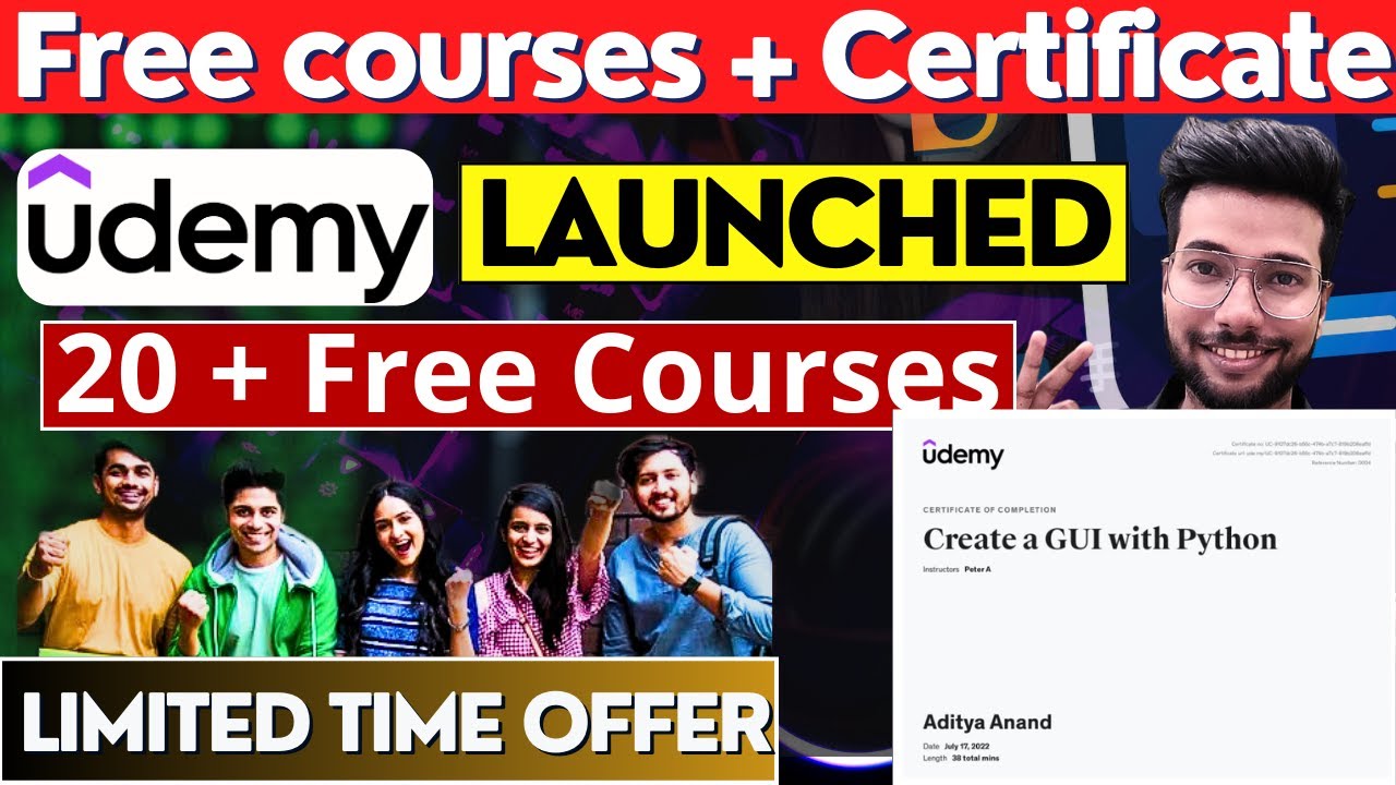 UDEMY Free Courses Online With Certificate | Udemy Launched 13 Free ...