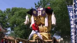 2013年7月21日　東梶太鼓台・八坂神社にて