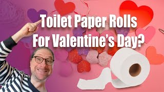 DIY Valentine’s Day Garland: Easy Toilet Paper Roll Art and Craft Activity Idea