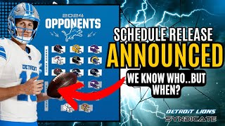 Detroit Lions 2024 Schedule to be RELEASED MAY 15TH!