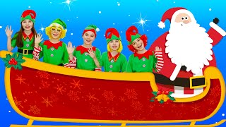 Five Little Elves | Christmas Song For Kids | Nick and Poli Songs