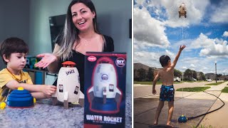 Water Rocket Sprinkler For Kids Full Review \u0026 Fun Test!