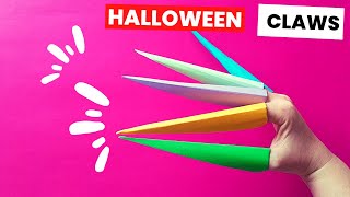 Paper claws: Origami CLAWS [origami Halloween, Halloween paper crafts]
