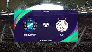 MTK Hungaria U19 vs Ajax U19 (08/02/2023) UEFA Youth League PES 2021