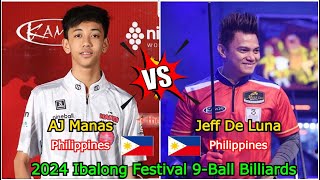 AJ Manas VS Jeff De Luna | 2024 Ibalong Festival 9-Ball Billiards Tournament