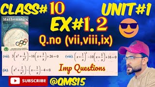 Q no ( vii, viii, ix ) , Ex #1.2 ,Unit #1, Class 10 || kpk boards || urdu / Hindi.