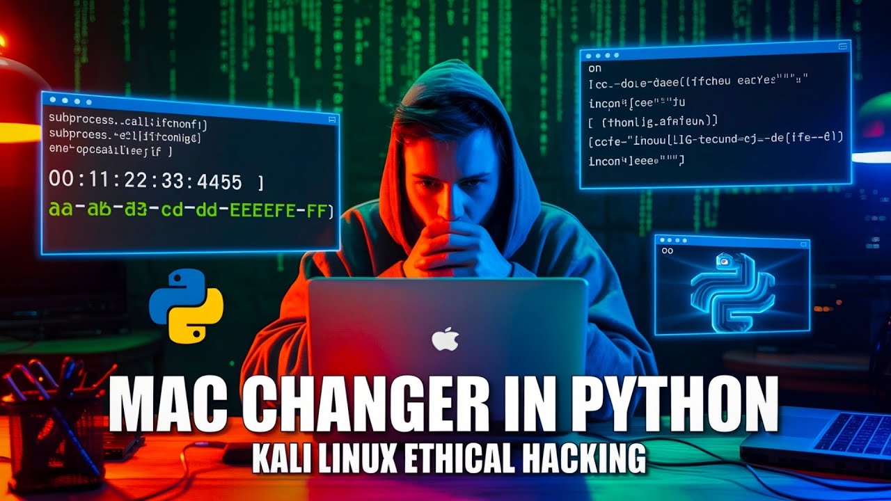19 Basic Mac Address Changer In Python Ethical Hacking With Kali