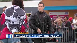 Increased security, law enforcement in downtown Tampa for Lightning hockey season opener