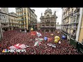 Bull-running San Fermin festival gets underway in Pamplona