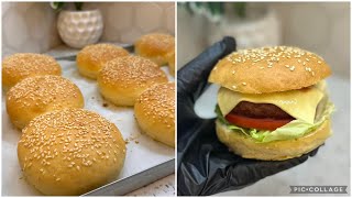 خبز الهمبرغر🍔 أخف من القطن و أحسن ملي يتباع فالمحلات.