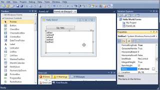 Visual Basic Tutorial 38 ToolBox