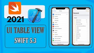 Create a Table View Xcode 12 (Swift 5) | 2021 | coderswift