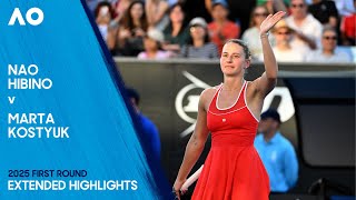 Nao Hibino v Marta Kostyuk Extended Highlights | Australian Open 2025 First Round