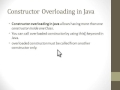 JAVA - Method & Constuctor Overloading